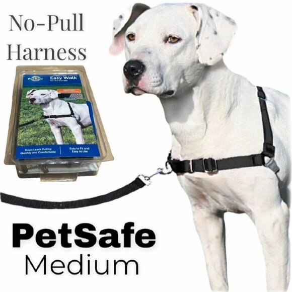 PetSafe~ Easy Walk No-Pull Dog Harness- Helps Prevent Pulling on Walks- MED- BLK - Picture 1 of 14